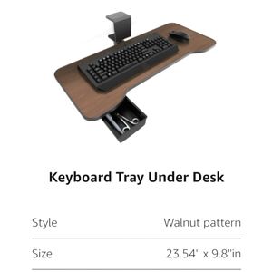 Yakola Adjustable/Rotating   Keyboard Tray Under Desk